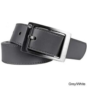 Nike Ladies Rhinestone Harness Reversible Leather Golf Belts XS Grey/White