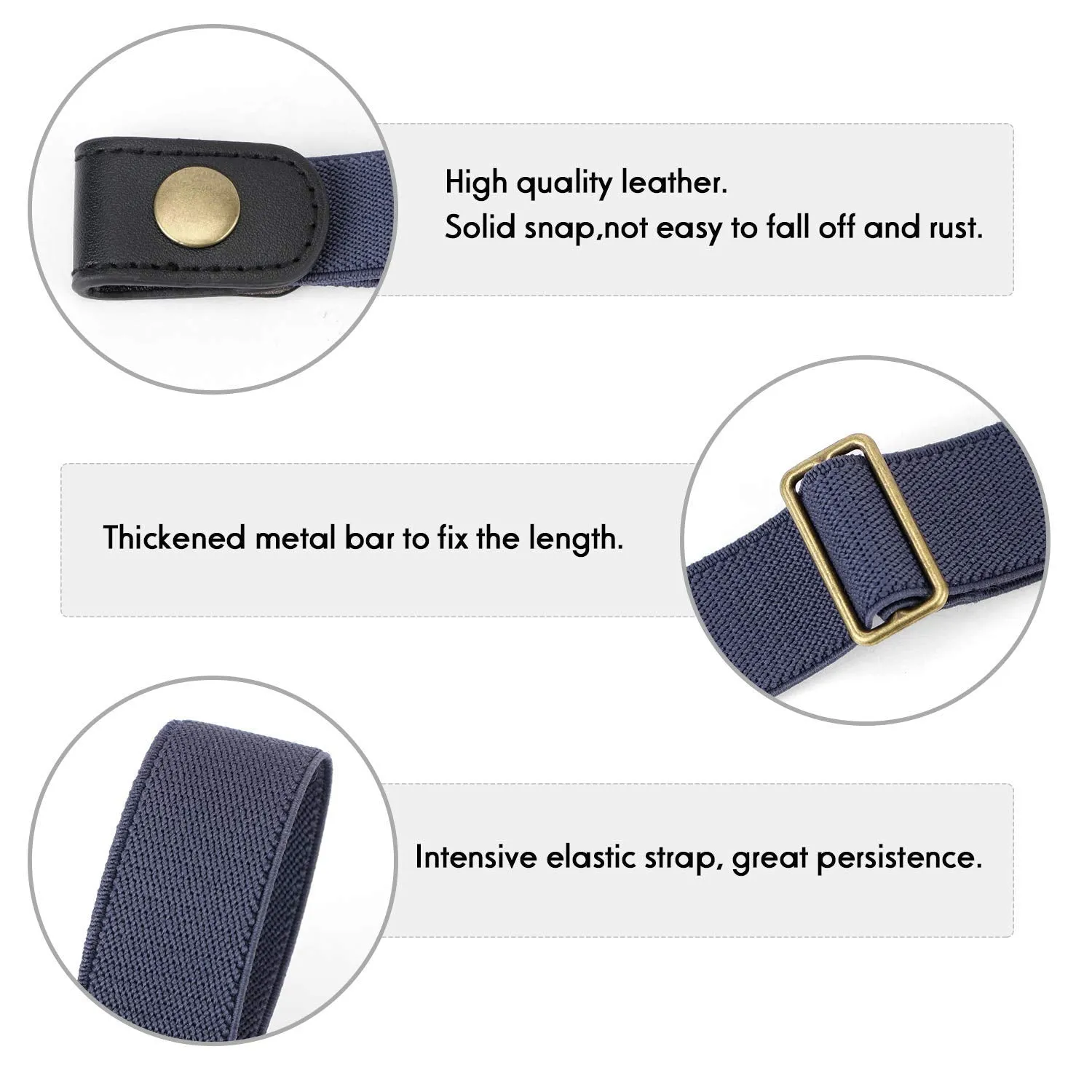 No Buckle Stretch Belt for Child Boys and Girls Buckle Free Kids Belt Up to 24 Inches
