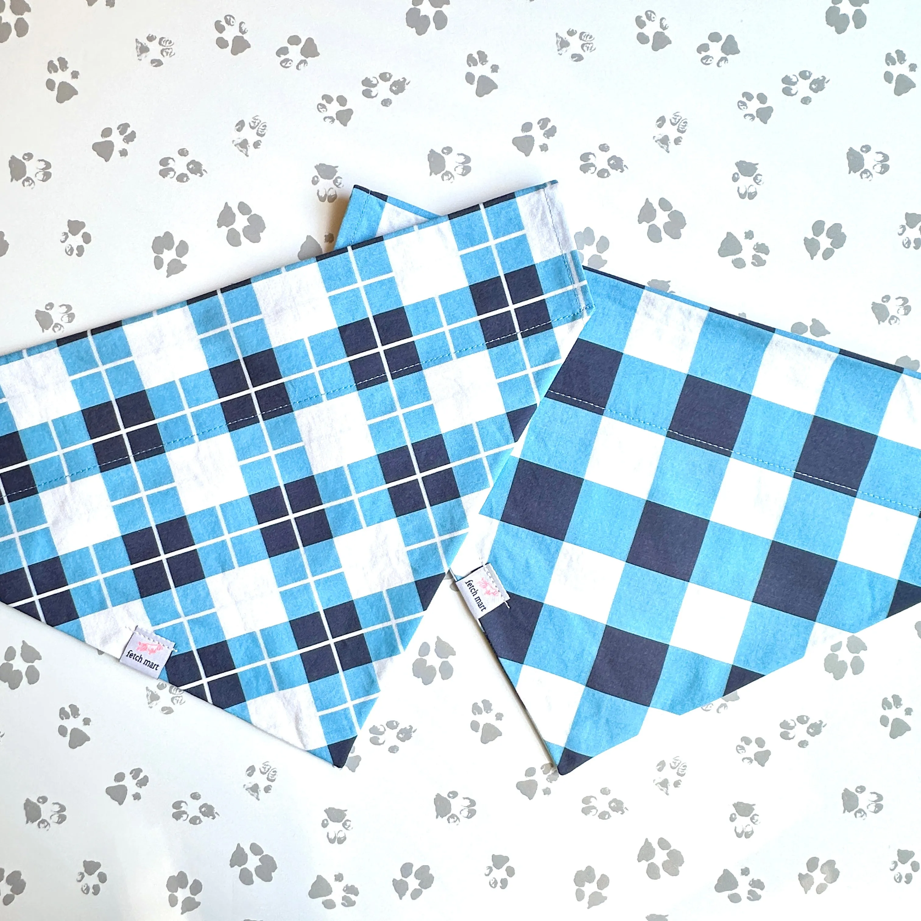 North Carolina Plaid Bandanas