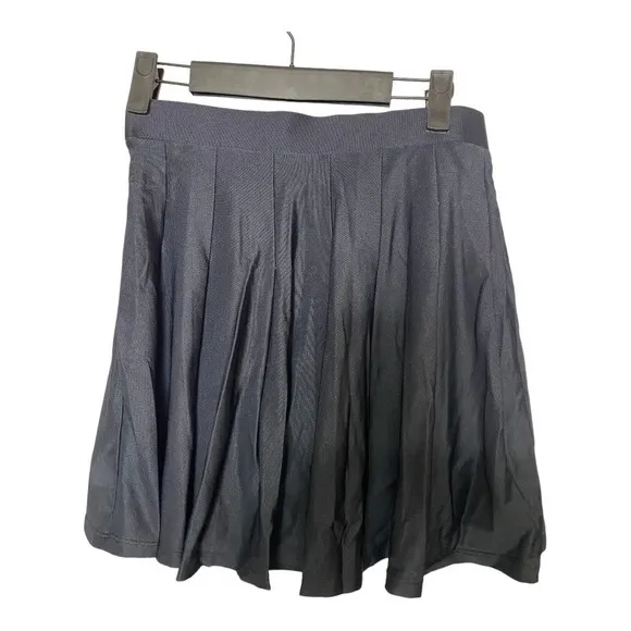 NWT We Wore What Tennis Skort SMALL Black Pleated High Waist Skirt Athletic Chic