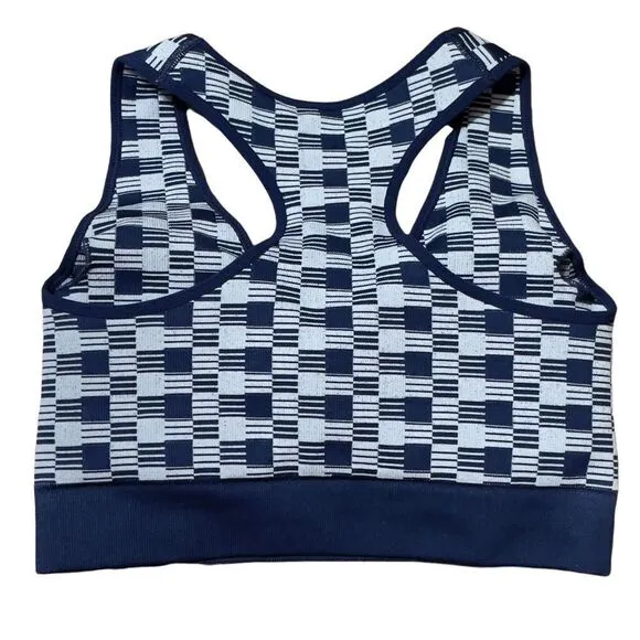 NWT KYOYO Blue Checkered Activewear Set LARGE