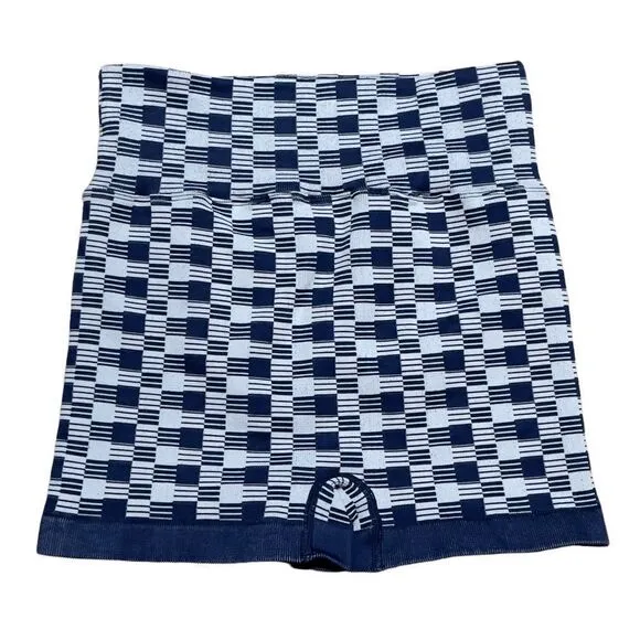 NWT KYOYO Blue Checkered Activewear Set LARGE