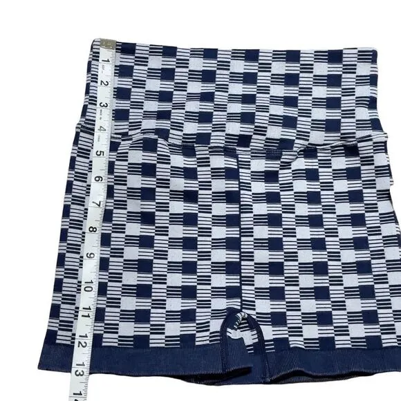 NWT KYOYO Blue Checkered Activewear Set LARGE