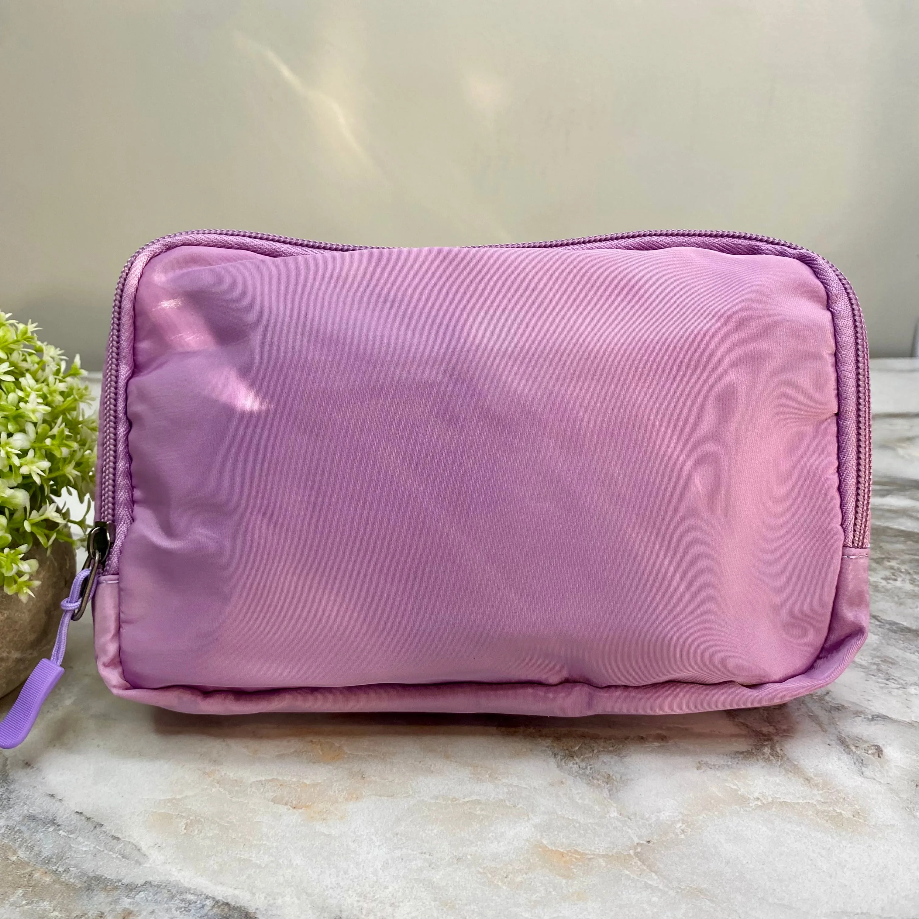 Nylon Belt Bag - Crossbody   Fanny - Light Purple