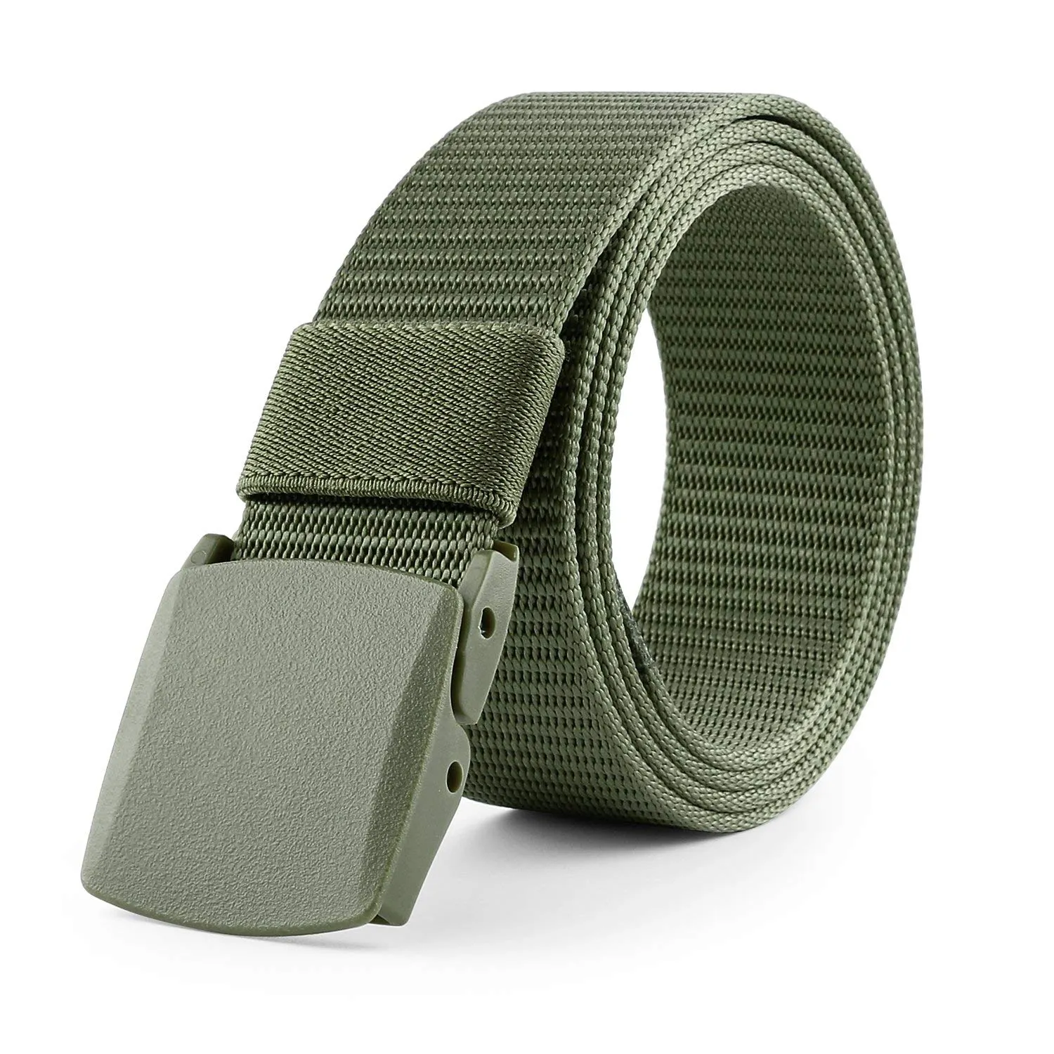 Nylon Canvas Breathable Military Tactical Men Waist Belt With Plastic Buckle  by JASGOOD