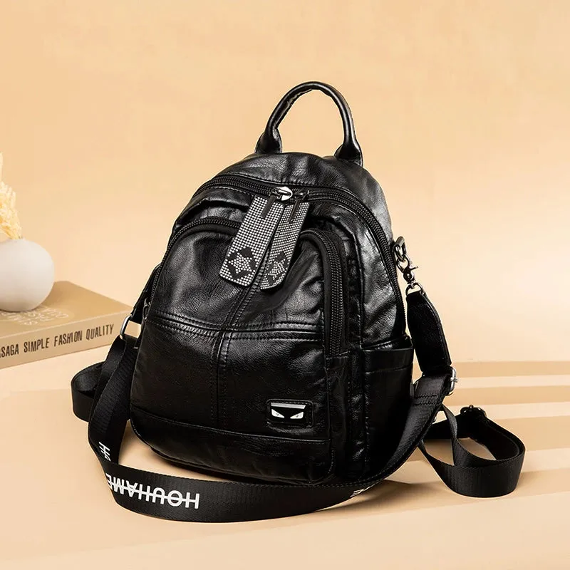 Obi-Time Women's Genuine Leather Backpack: Timeless Elegance for Every Occasion