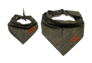 Olive Textured Solid - Pet Bandana