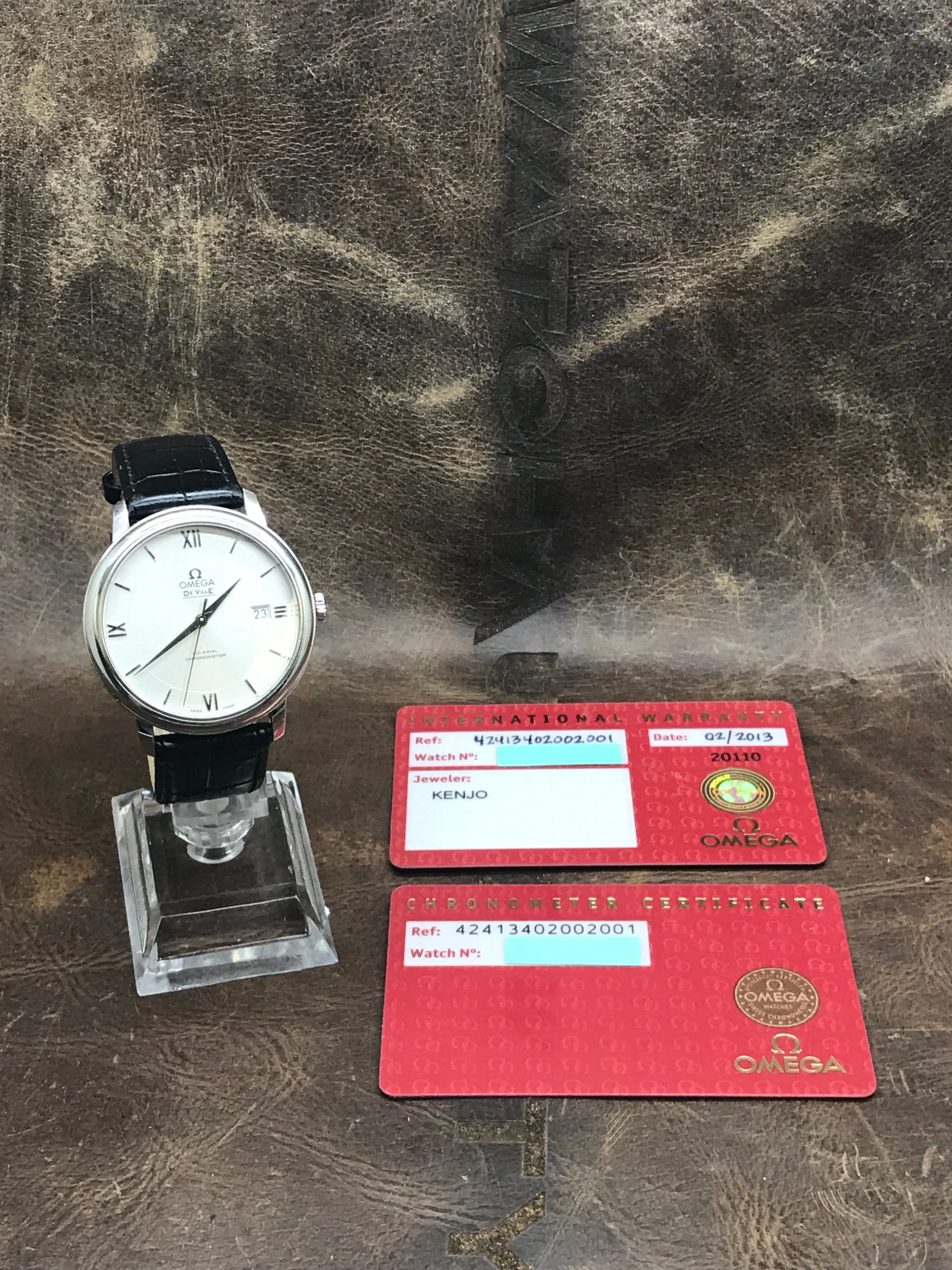 Omega De Ville Prestige 424.13.40.20.02.001 Silver Dial Automatic Men's Watch