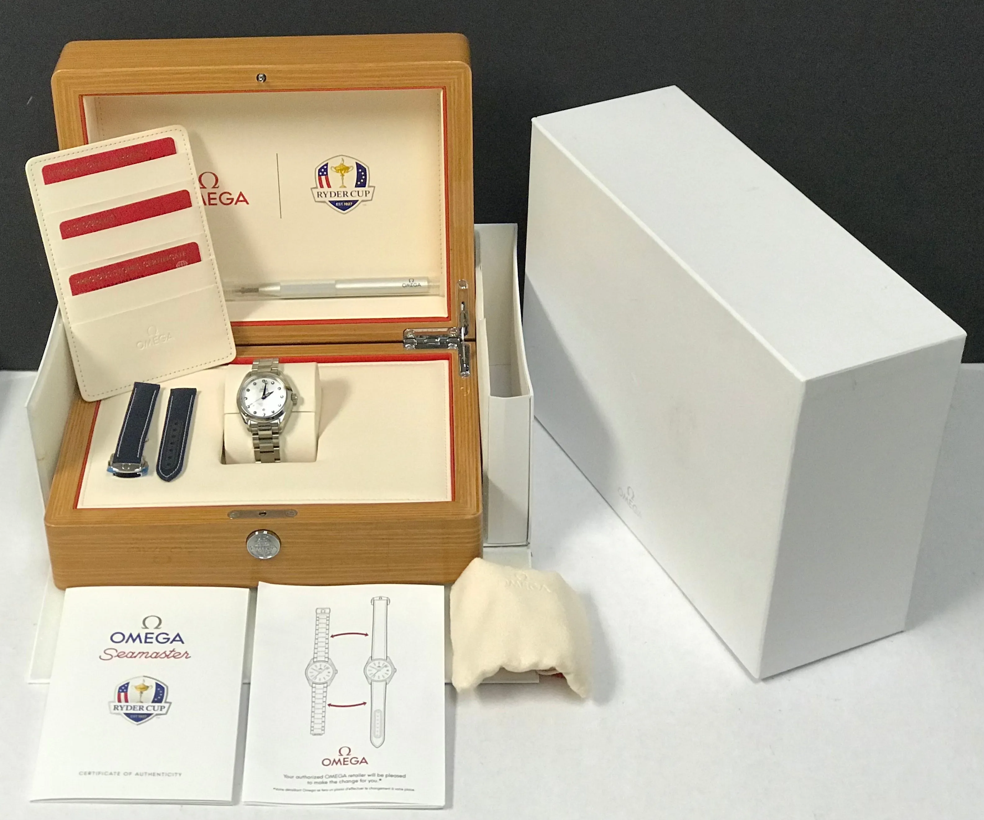Omega Seamaster Aqua Terra Ryder Cup 231.10.34.20.55.003 White Mother of Pearl Dial Automatic Women's Watch