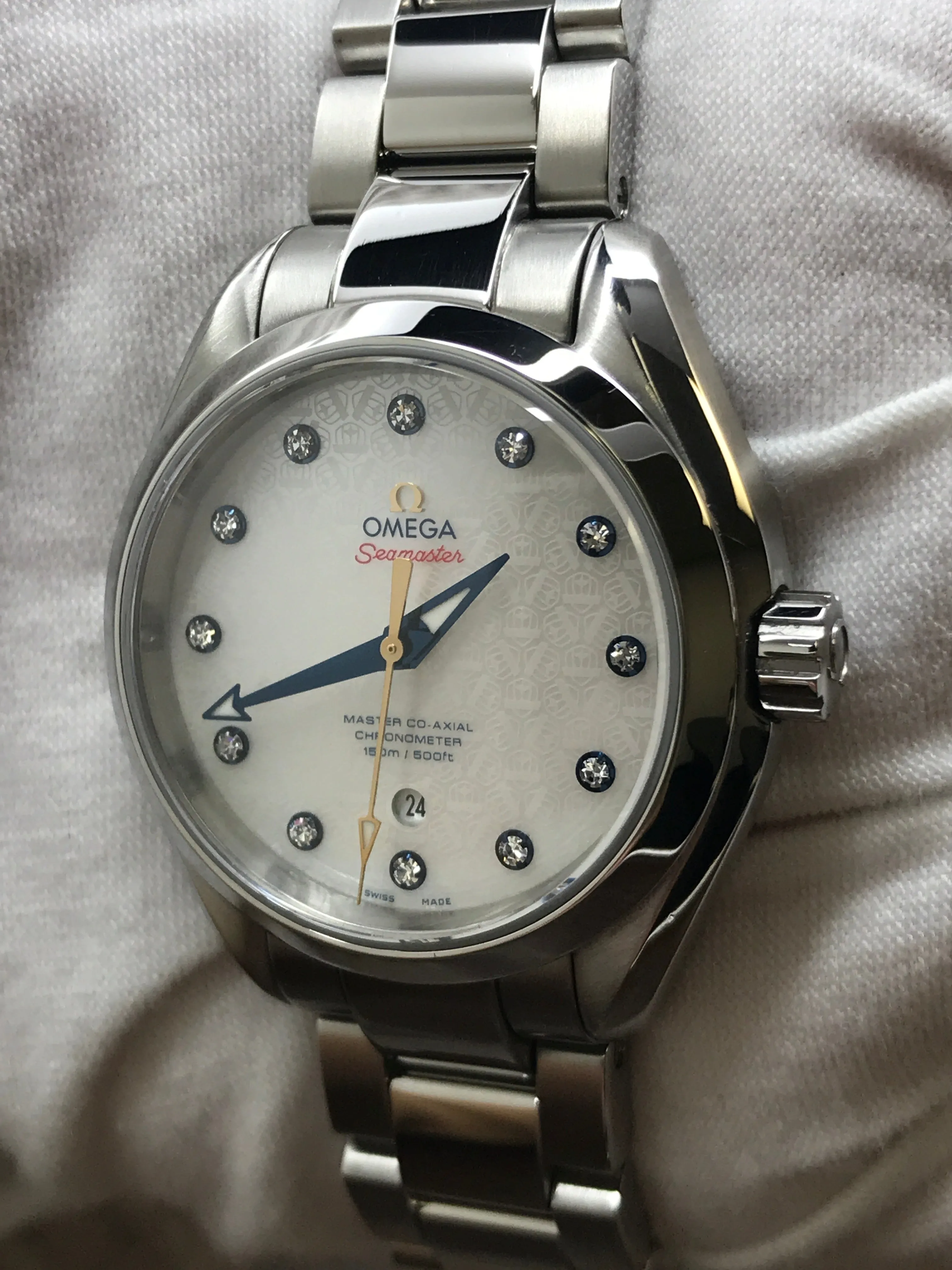Omega Seamaster Aqua Terra Ryder Cup 231.10.34.20.55.003 White Mother of Pearl Dial Automatic Women's Watch
