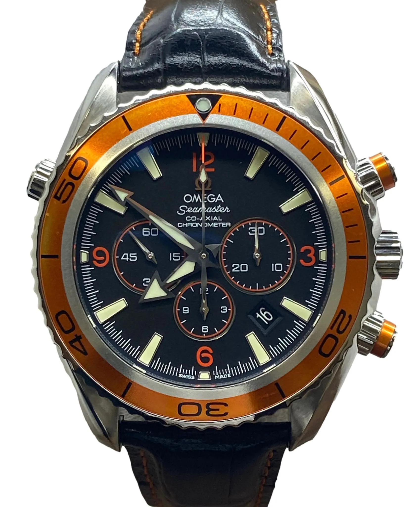 Omega Seamaster Planet Ocean Chronograph 2918.50.82 Black Dial Automatic Men's Watch