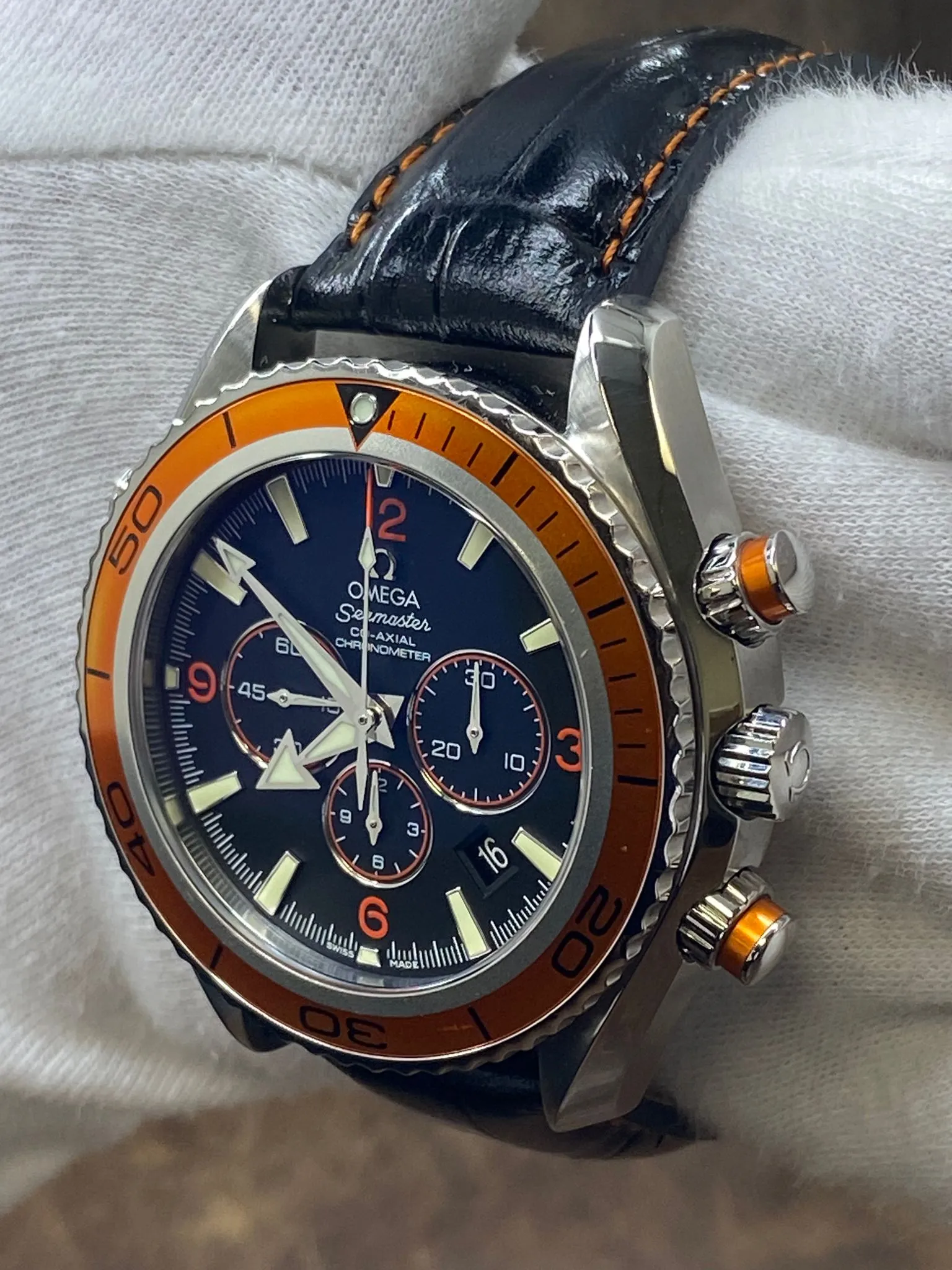 Omega Seamaster Planet Ocean Chronograph 2918.50.82 Black Dial Automatic Men's Watch