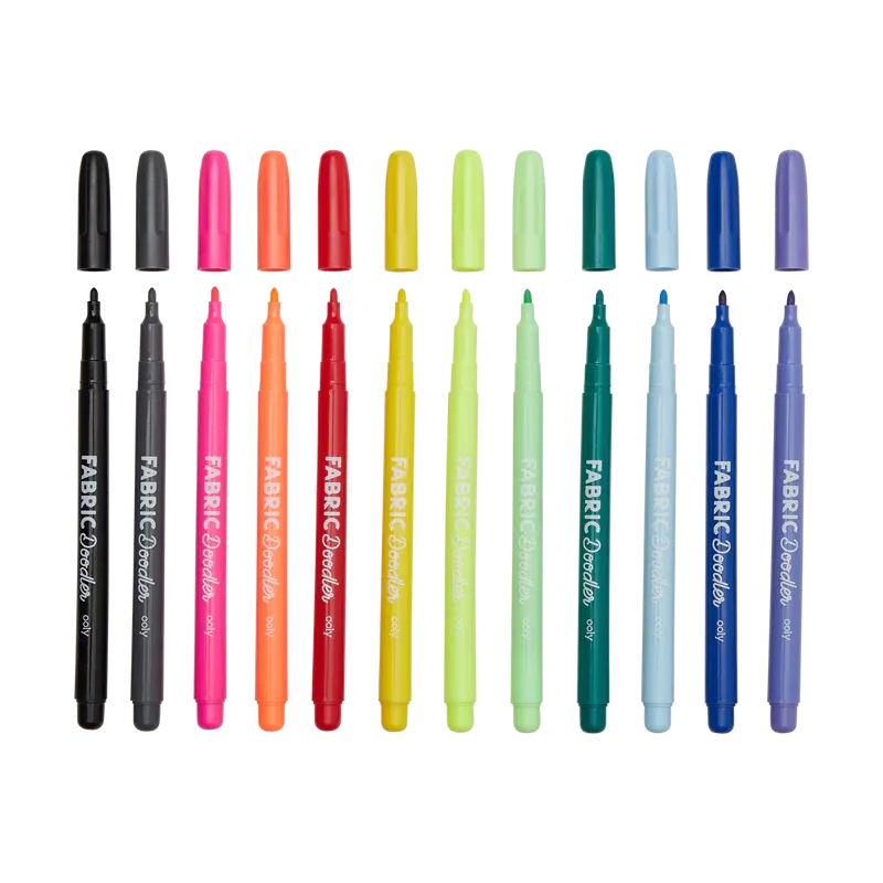 Ooly Fabric Doodlers Markers - Set of 12