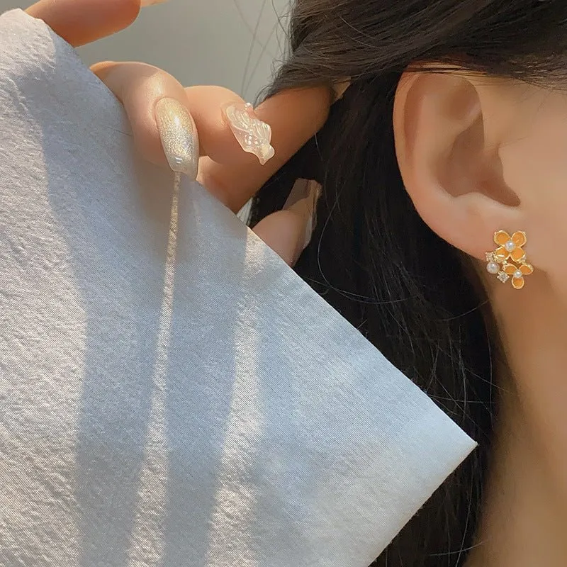 Orange Blossom Ear Cuffs