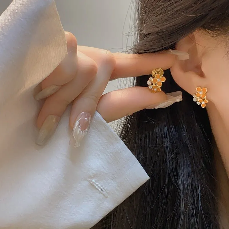 Orange Blossom Ear Cuffs