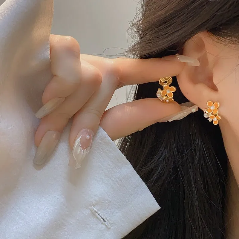Orange Blossom Ear Cuffs