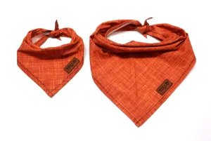 Orange Textured Solid - Pet Bandana