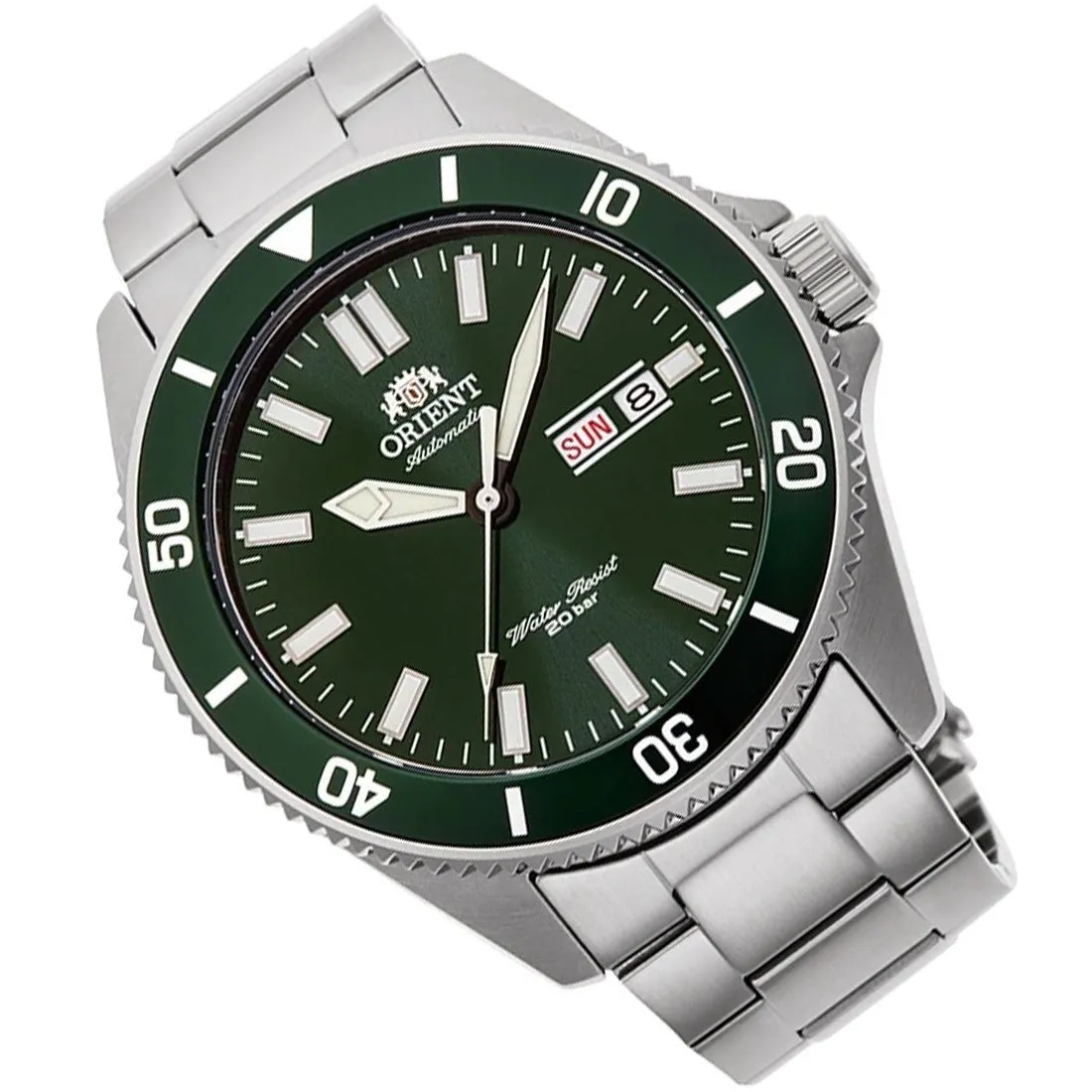 Orient Mechanical Green Dial RA-AA0914E19B RA-AA0914E Stainless Sports Watch