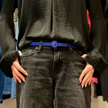 Over You Metal V Buckle Leather Belt