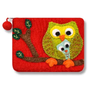 Owl on the Tree Theme Coin Purses