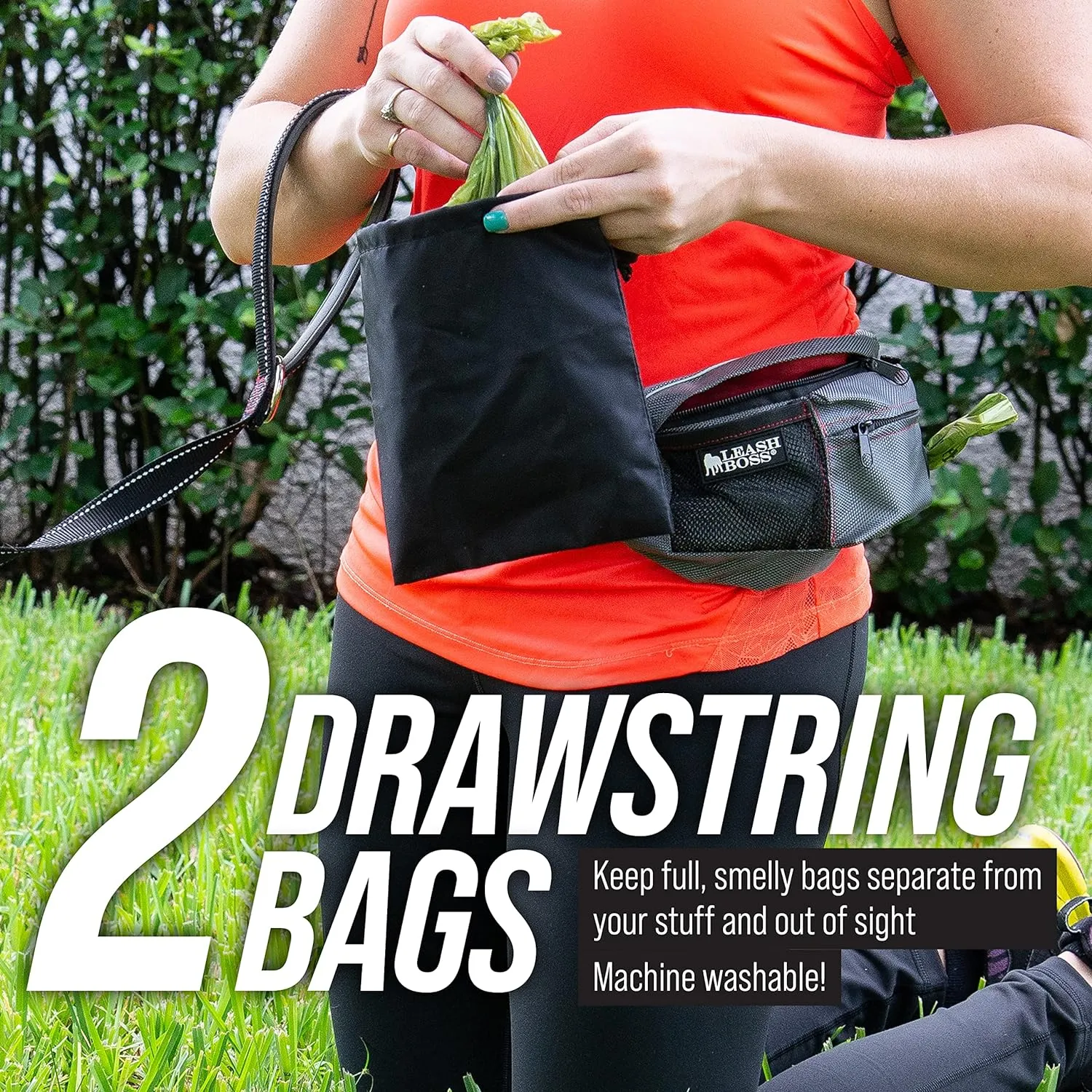 PackUp Pouch Dog Walking Fanny Pack with Poop Bag Dispenser - for walking and training essentials