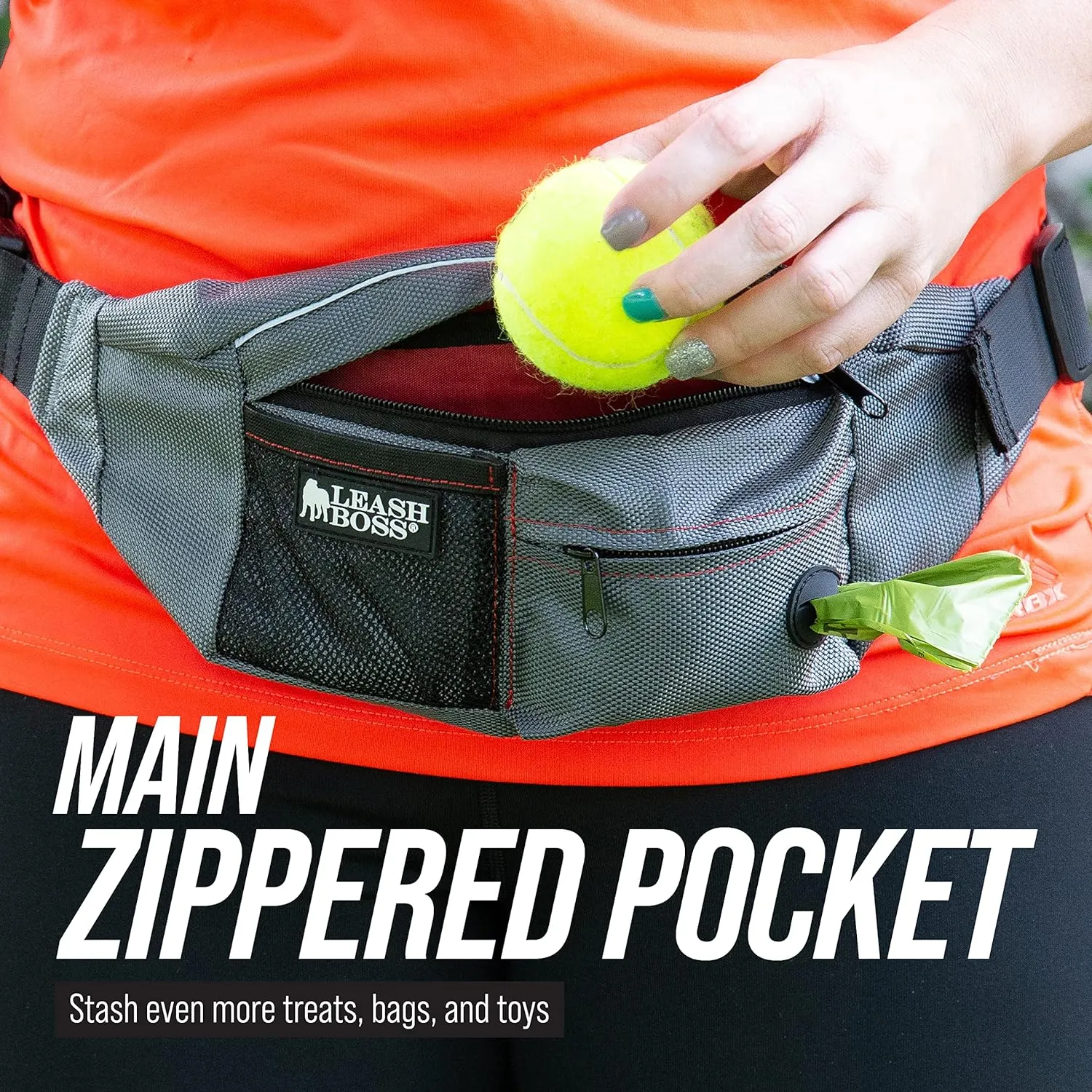 PackUp Pouch Dog Walking Fanny Pack with Poop Bag Dispenser - for walking and training essentials
