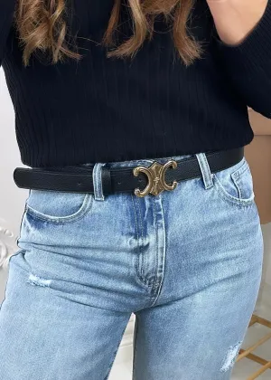 Pamela Black Jeans Belt