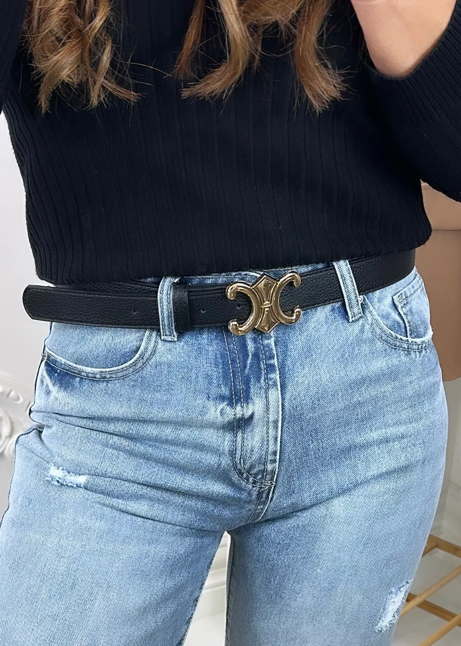 Pamela Black Jeans Belt