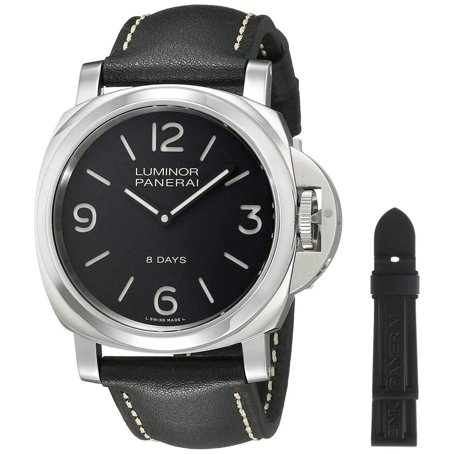 PANERAI LUMINOR BASE 8 DAYS ACCIAIO - 44MM MEN WATCH PAM00560