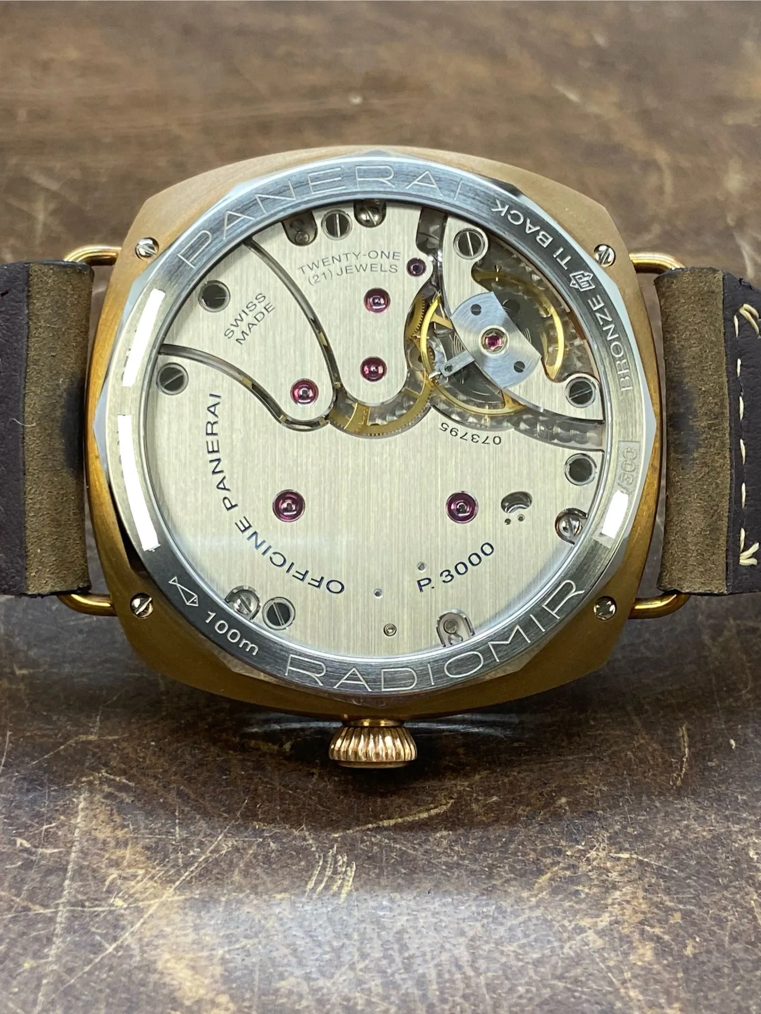 Panerai Radiomir Bronzo 47mm PAM00760 Green Dial Manual Wind Men's Watch