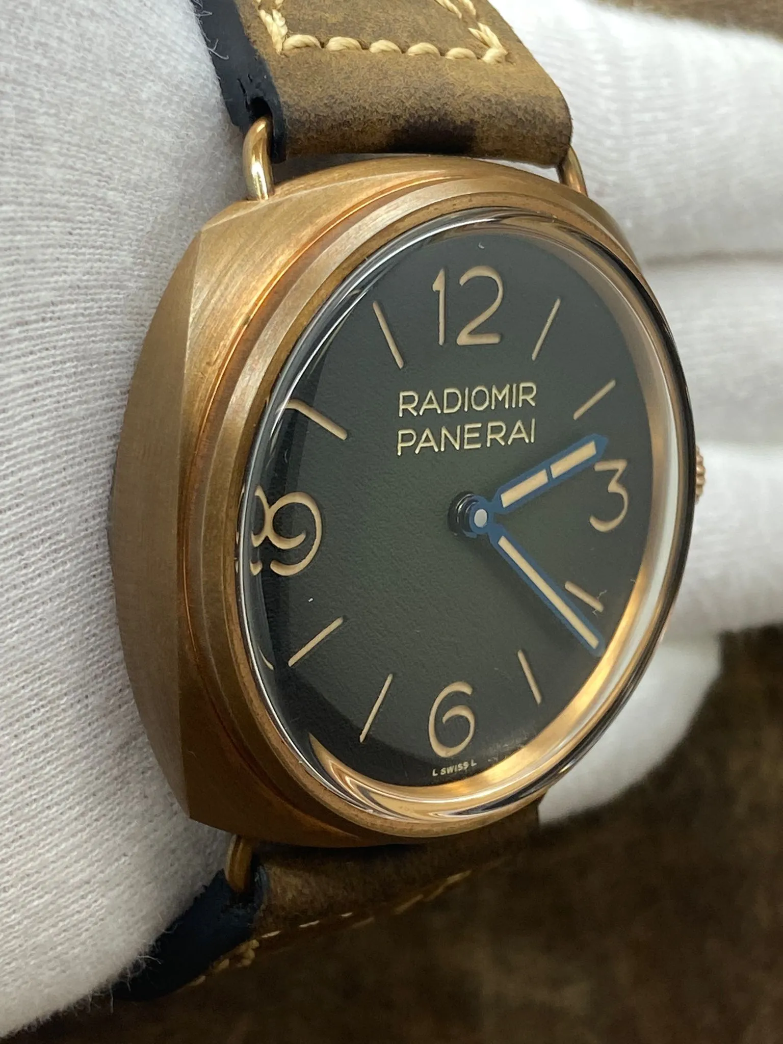 Panerai Radiomir Bronzo 47mm PAM00760 Green Dial Manual Wind Men's Watch