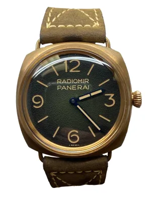 Panerai Radiomir Bronzo 47mm PAM00760 Green Dial Manual Wind Men's Watch