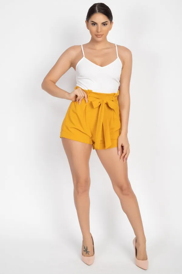 Paperbag Waist Combo Romper