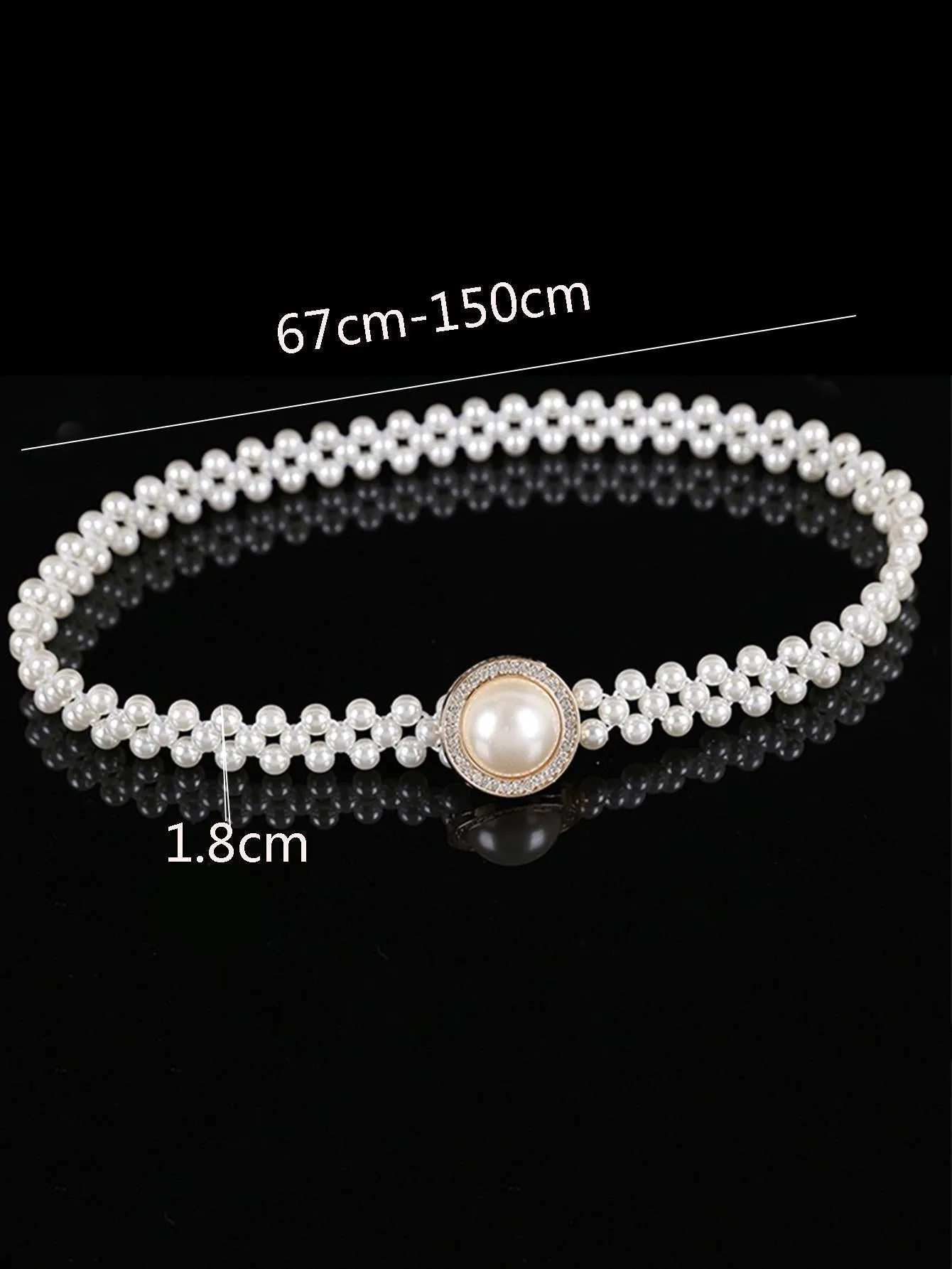 Party Faux Pearl Decor Belt
