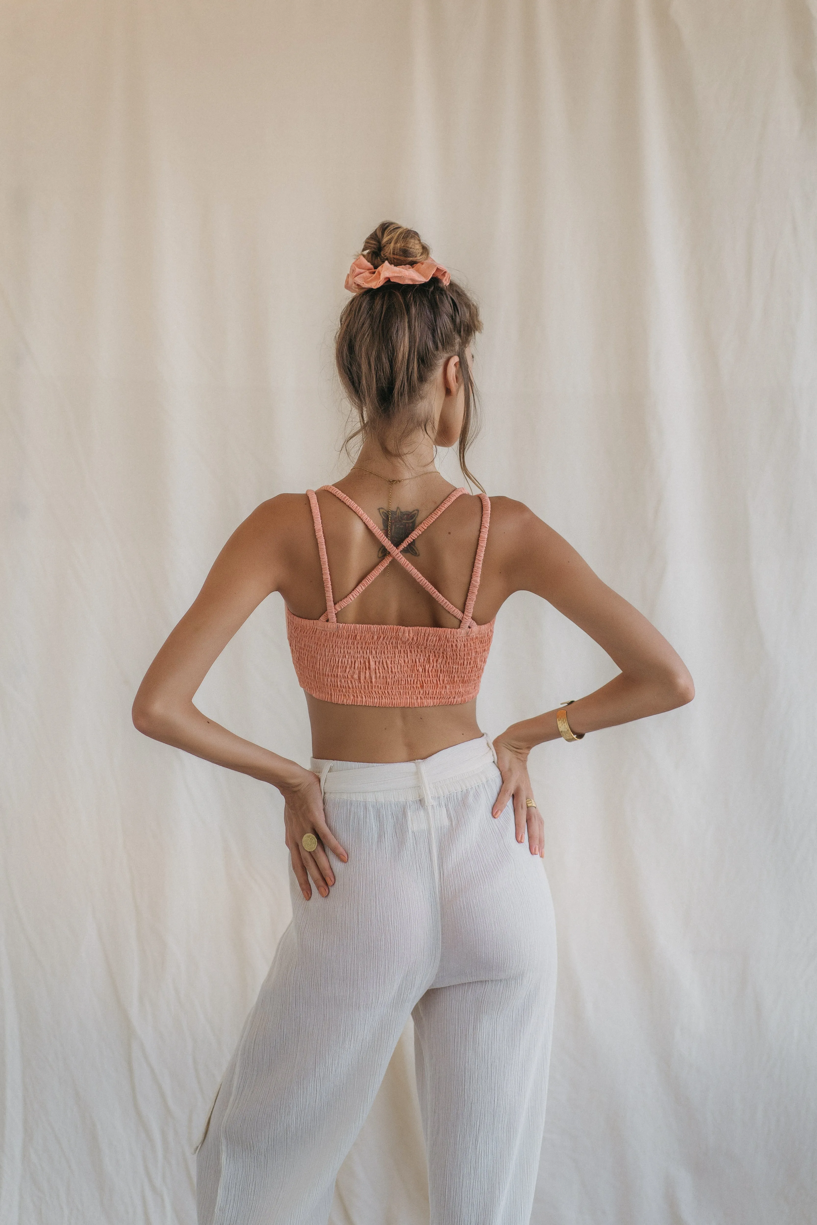 Pastel Orange Khadi Limited Edition