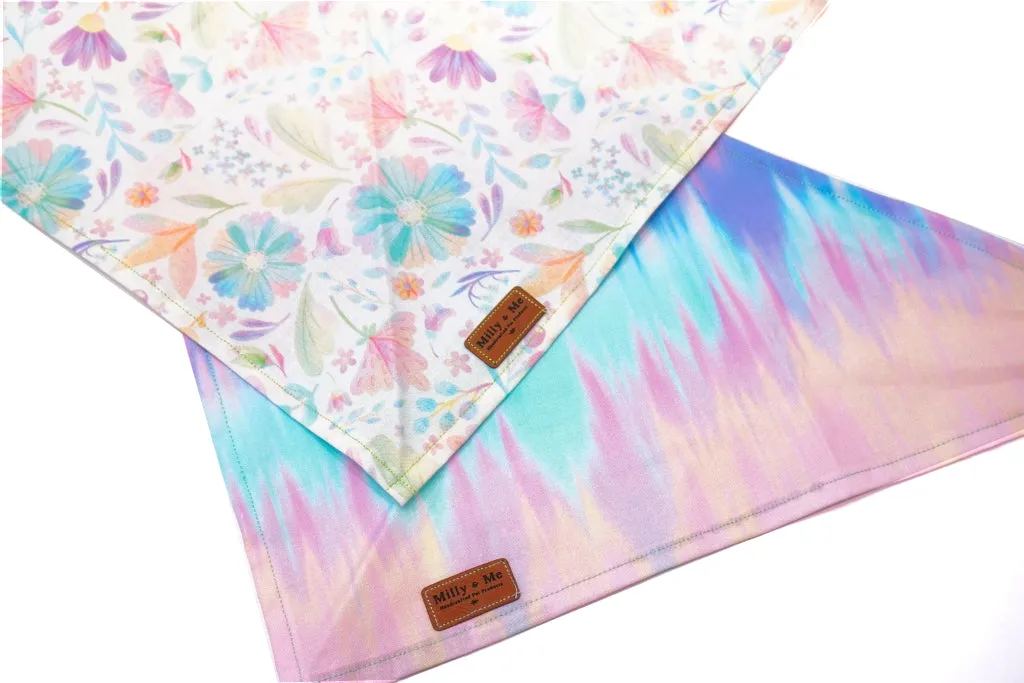 Pastel Rainbow Tie Dye - Pet Bandana