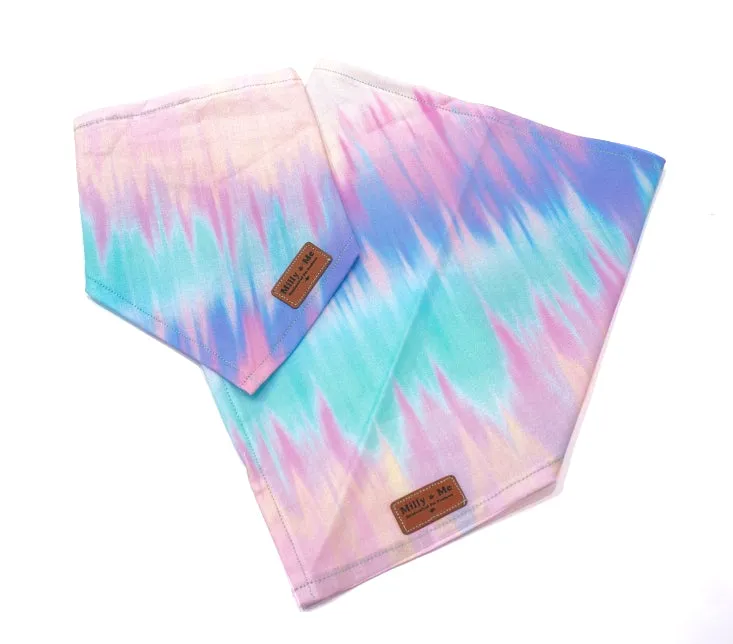 Pastel Rainbow Tie Dye - Pet Bandana