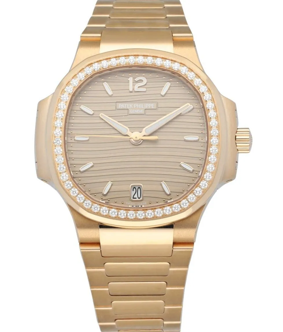 Patek Philippe Nautilus 7118/1200R-010 Diamond & Rose gold Ladies watch Box & Papers