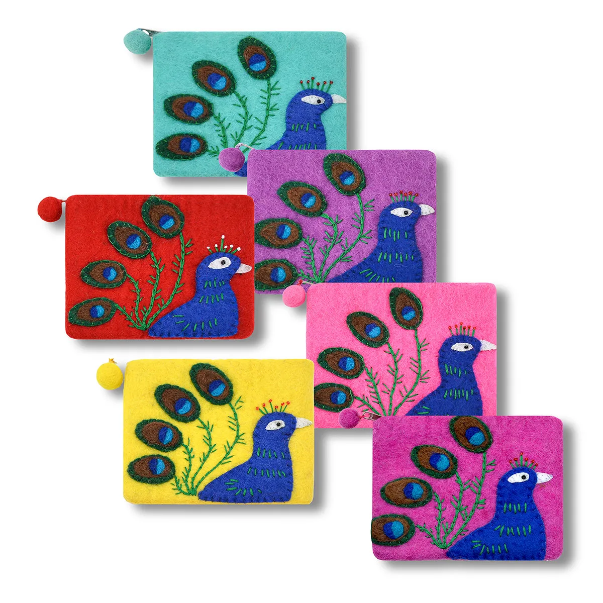 Peacock Design Coin Purse