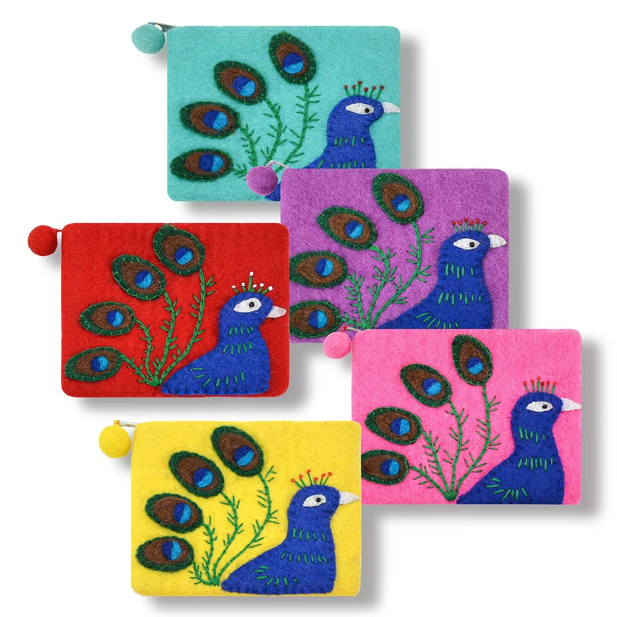 Peacock Design Coin Purse