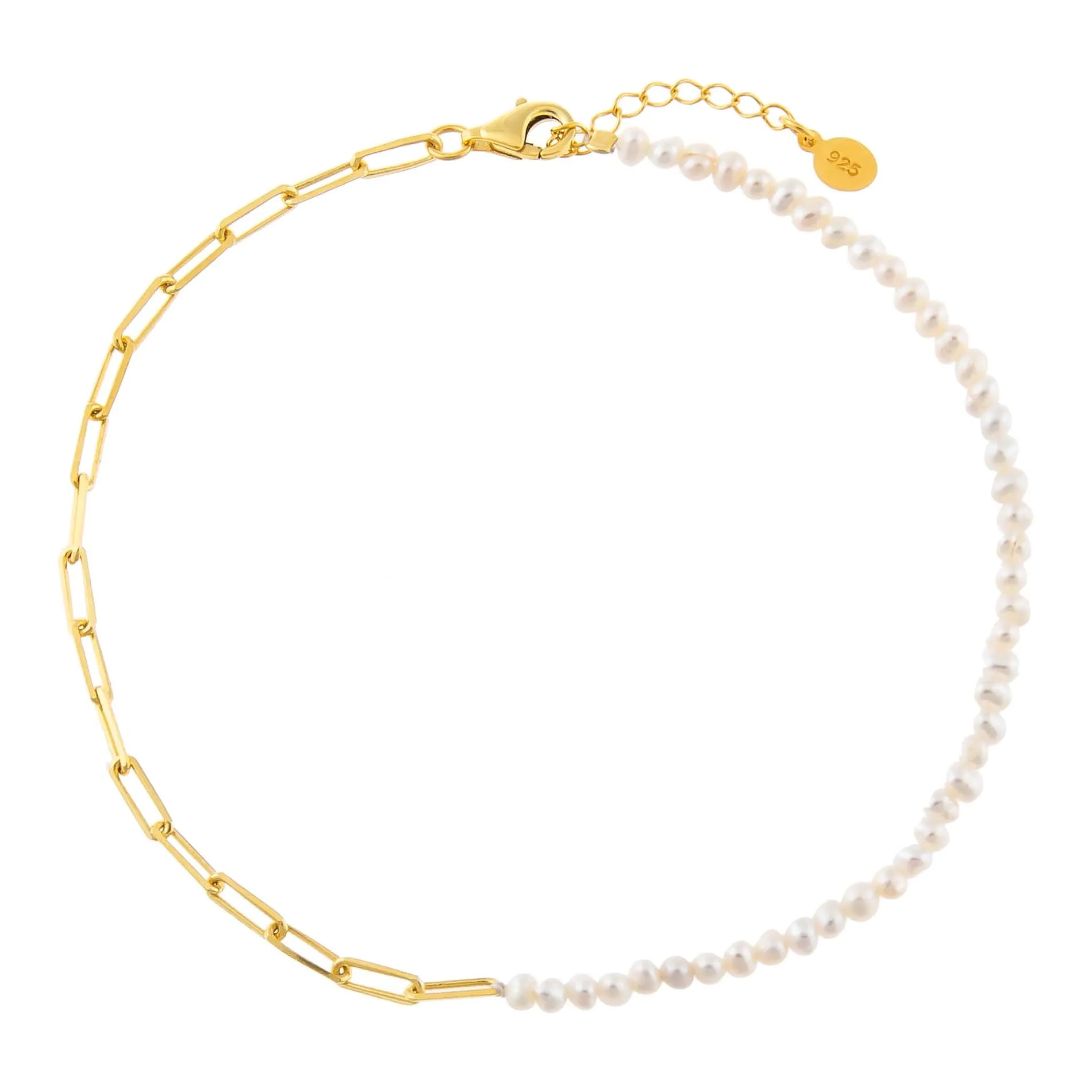 Pearl X Link Anklet