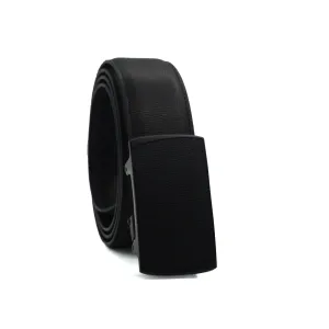 Picard Hamburg Autolock Solid Buckle 35mm Men's  Leather Belt (Black)