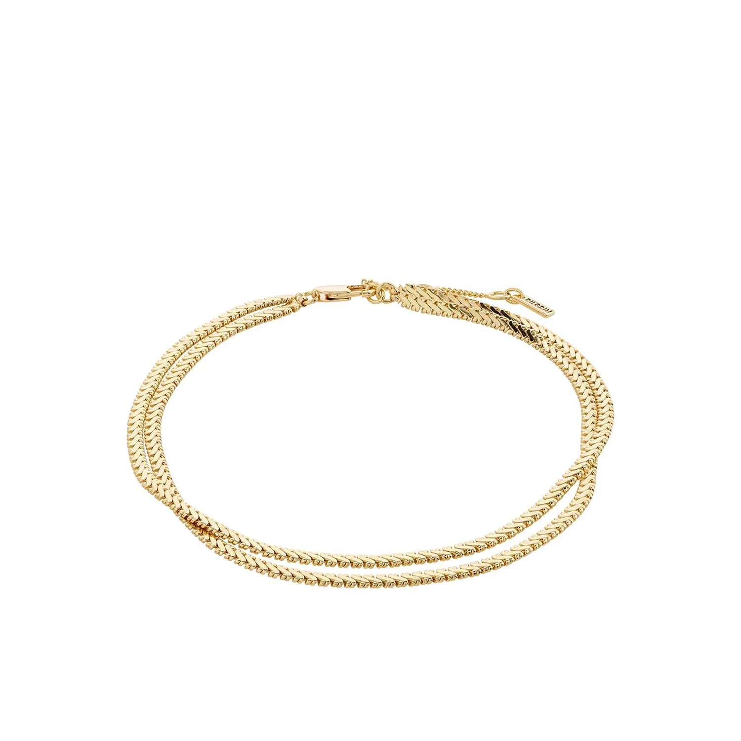 Pilgrim Jelona Set of 2 Ankle Bracelets, Gold