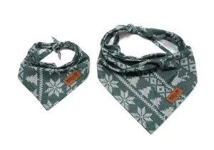 Pine Green Winter Sweater - Pet Bandana