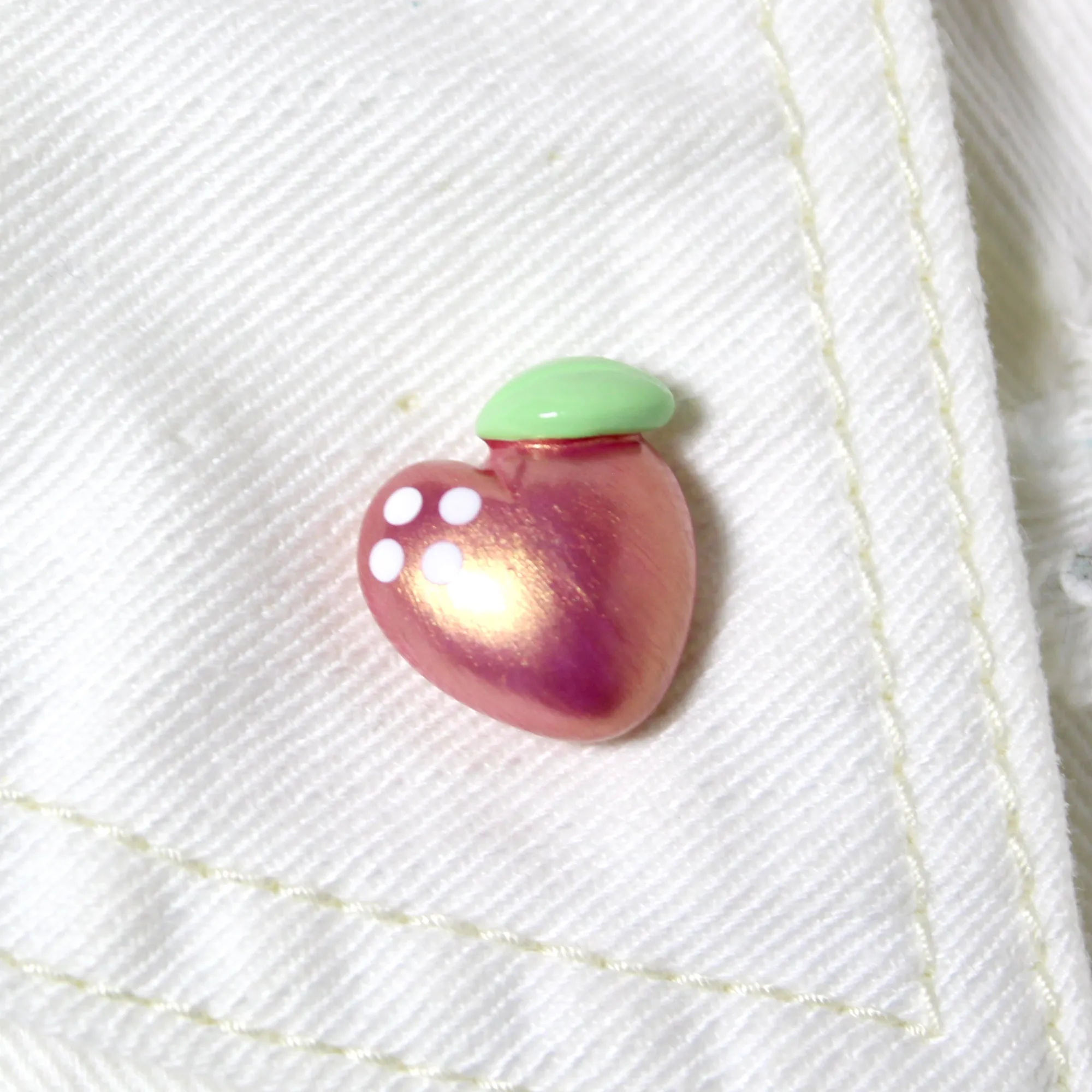 Pink Gold Peach Pin