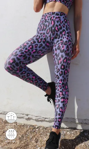 Pink Leopard Extra Long Leggings