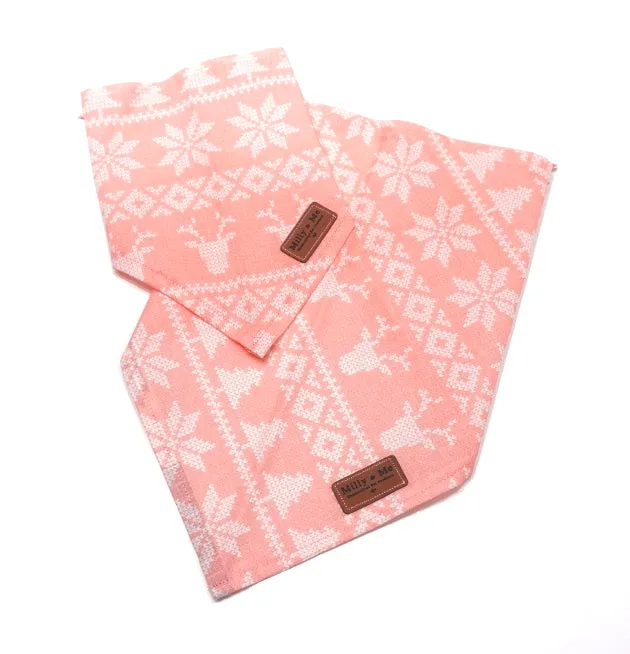Pink Winter Sweater - Pet Bandana