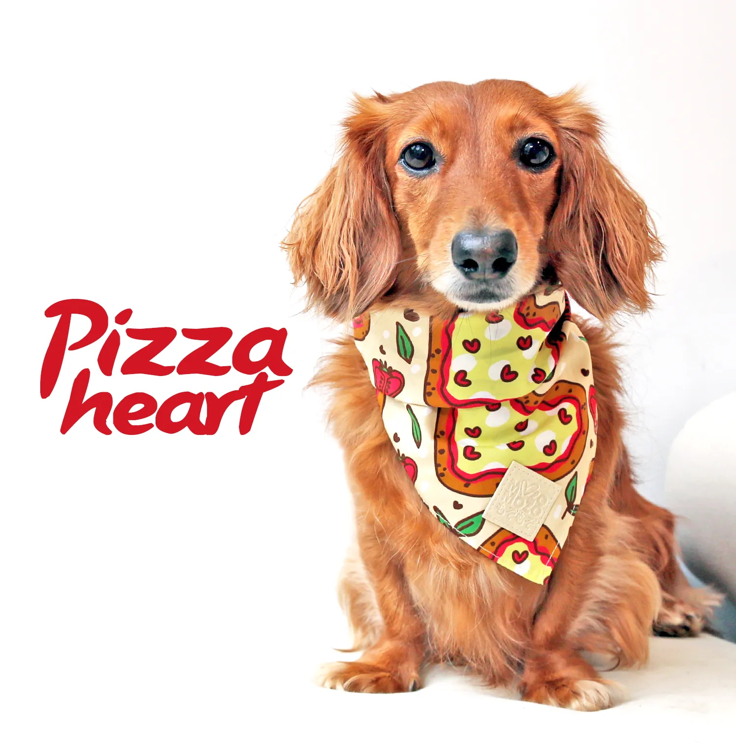 Pizza heart bandana