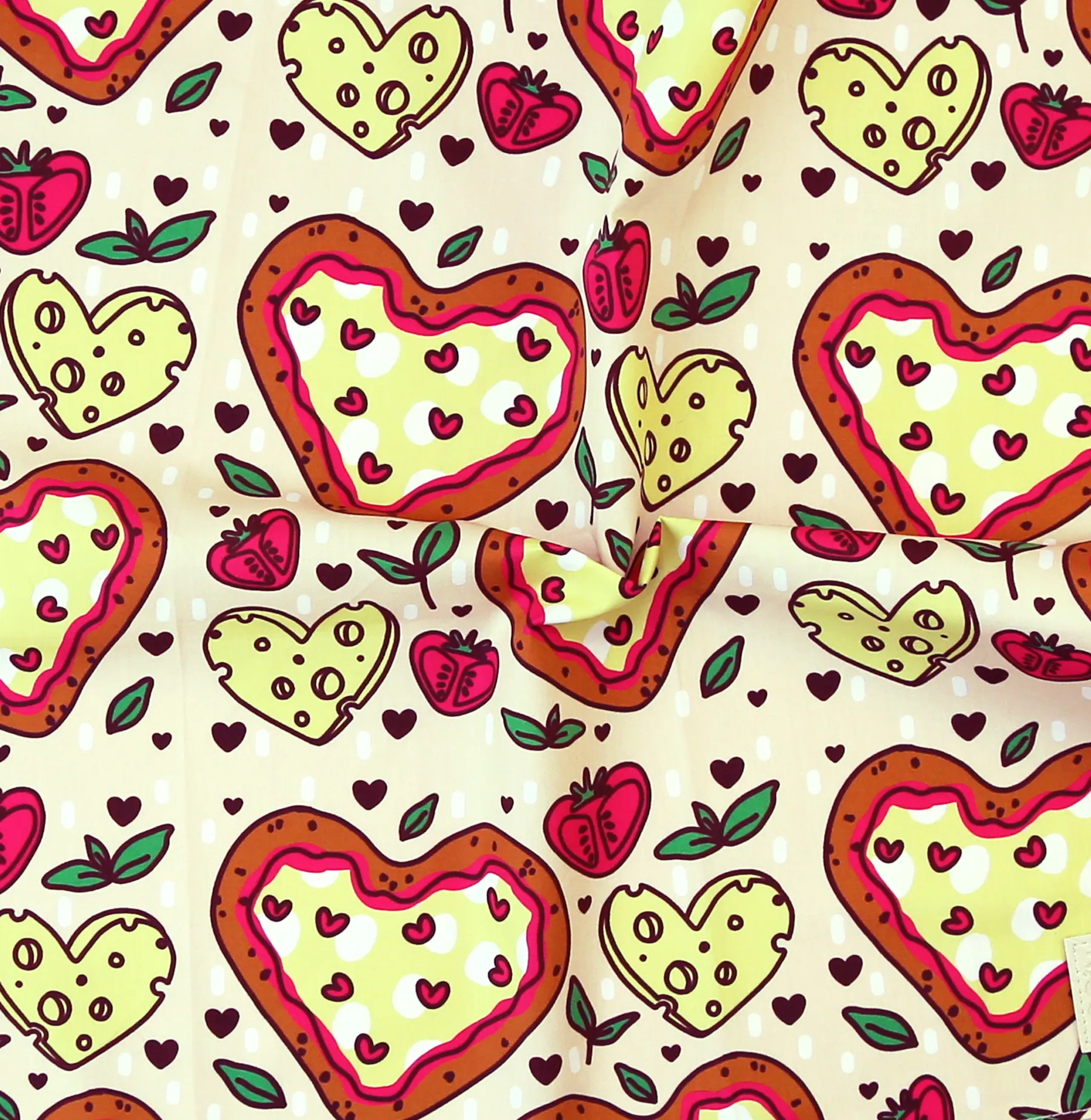 Pizza heart bandana