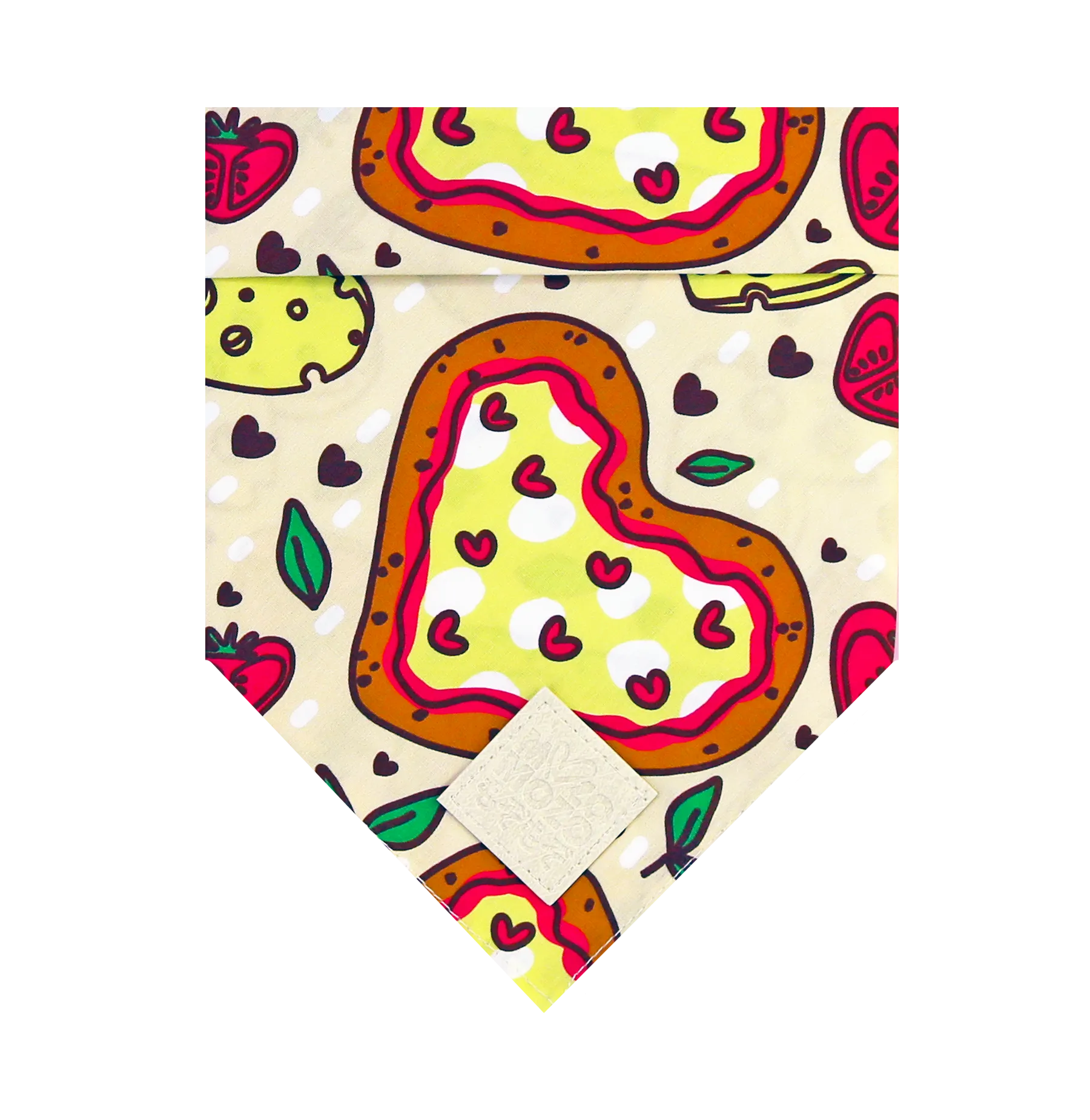 Pizza heart bandana